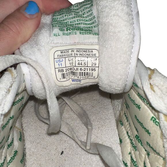 Reebok Club C 85 Chalk White Green Mens 11W Retro 90s Vintage Sneakers - Picture 14 of 16